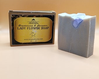 Blueberries & Lavender-Noni-Lady Flower Soap