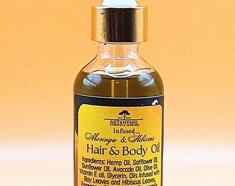 Essential Lavender Hair 'n' Body Oil Infused Moringa & Hibiscus Leaf Oil
