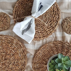 Seagrass Handmade Woven Placemats and Coasters