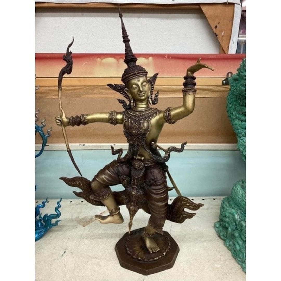 Brass Hindu Statue of Lord Rama /handmade Artifact Hinduism Etsy