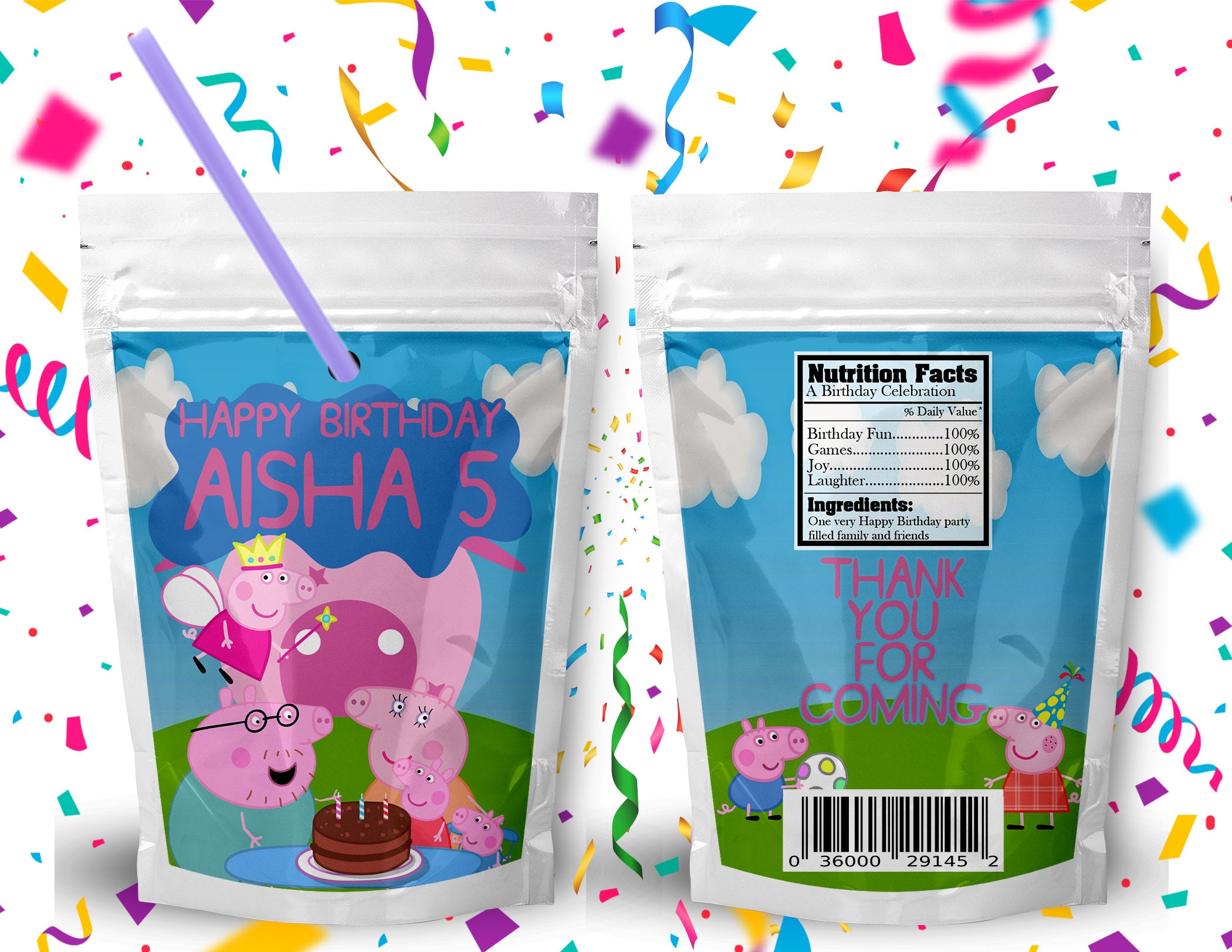 Las mejores ofertas en Peppa PIG Cumpleaños Fiesta plástico