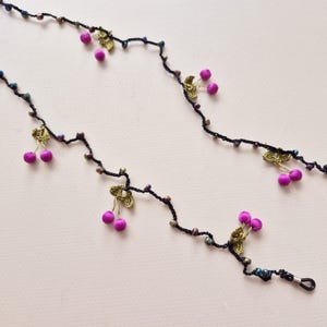 Gehaakte brillenhouder voor vrouwen / lenzenvloeistofketting / lenzenvloeistofband / brilketting voor vrouwen / brilkoord / leesbrilketting