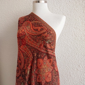 Pashmina Scarf gift idea Shawl & Wrap Festival Scarf Brown Scarf Hippie Scarf Bohemian Ladies Scarves Bridesmaids Paisley Pashmina