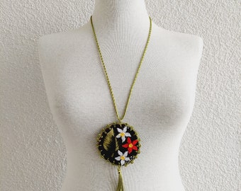 Crochet Strand Oya Necklace Jewelry, Turkish Oya Necklace, Crochet Flower Necklace, Handmade Jewelry, Gift for Woman