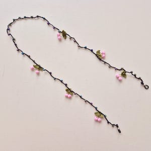 Gehaakte brillenhouder voor vrouwen / lenzenvloeistofketting / lenzenvloeistofband / brilketting voor vrouwen / brilkoord / leesbrilketting