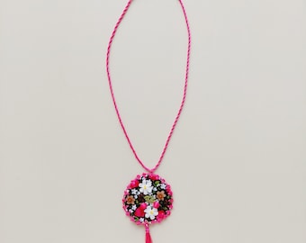 Crochet Strand Oya Necklace Jewelry, Turkish Oya Necklace, Crochet Flower Necklace, Handmade Jewelry, Gift for Woman