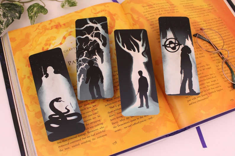 HP Bookmarks 5 Bookmark Bundle Double Sided Bookmark | Etsy