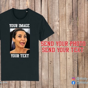 BUDGET RANGE Anpassad fototryckt t-shirt - Personlig födelsedags-T-shirt för svensexa/möhippa