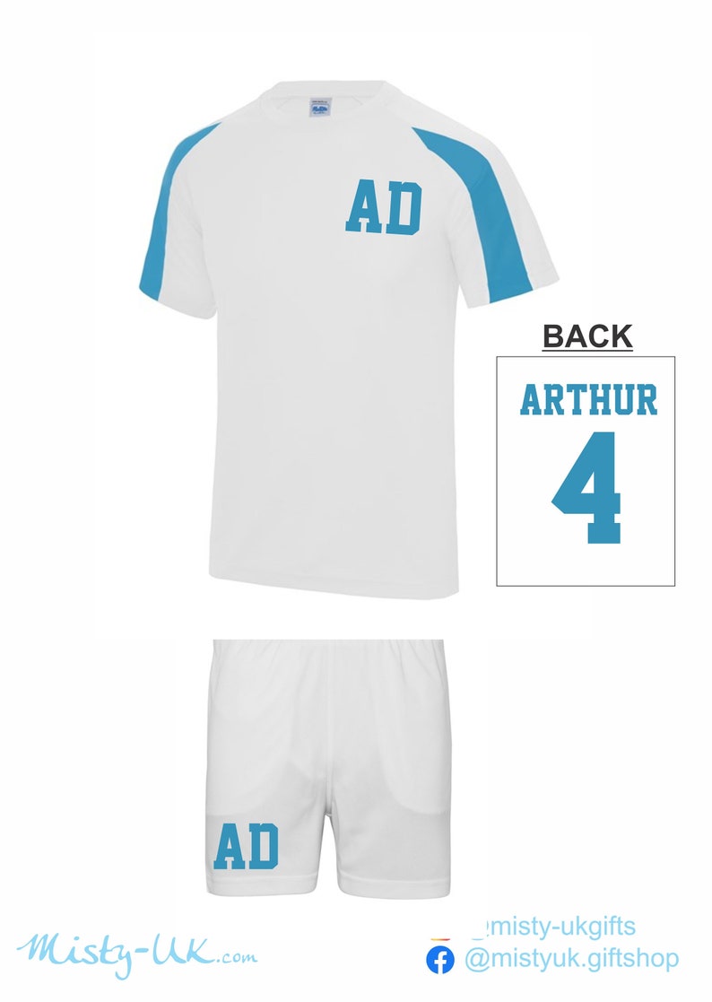 Kit deportivo personalizado para niños - Tiras de fútbol - fútbol americano - fútbol - béisbol - ropa de equipo imagen 8