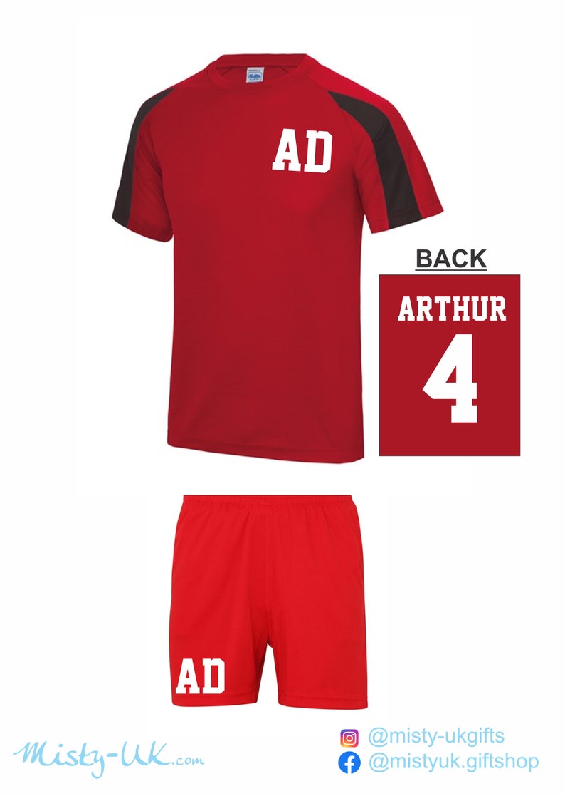 Kit deportivo personalizado para niños - Tiras de fútbol - fútbol americano - fútbol - béisbol - ropa de equipo imagen 4