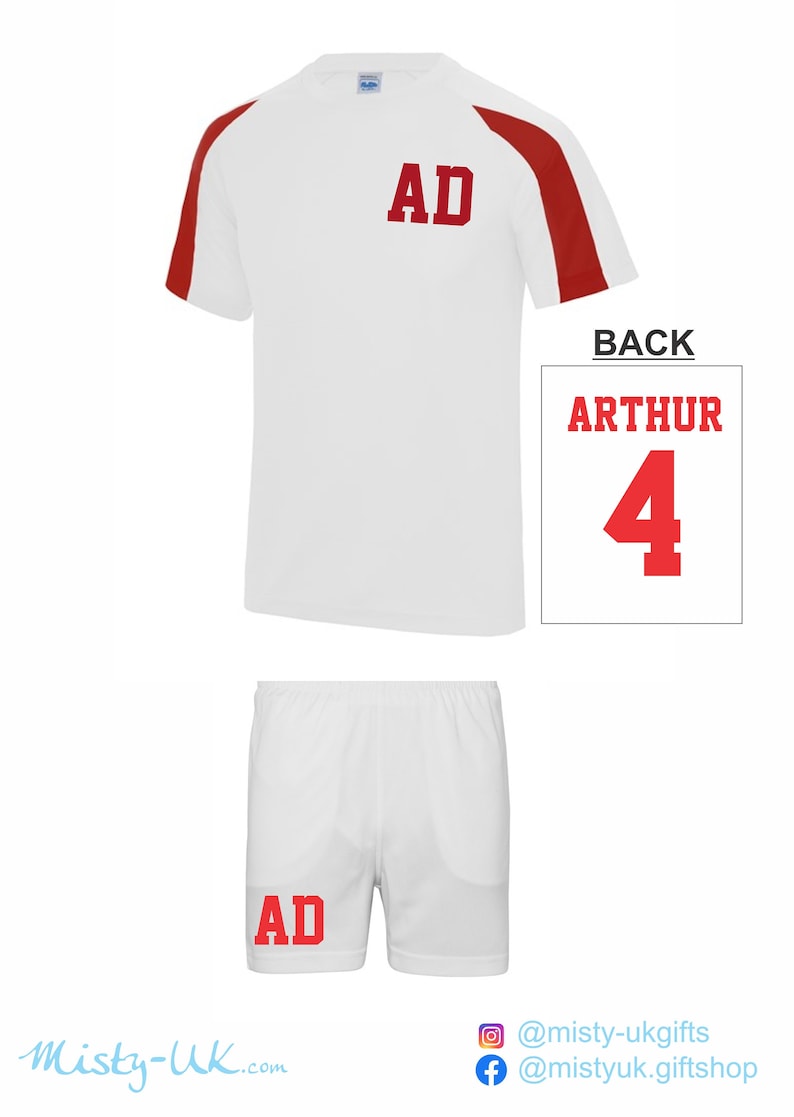Kit deportivo personalizado para niños - Tiras de fútbol - fútbol americano - fútbol - béisbol - ropa de equipo imagen 7