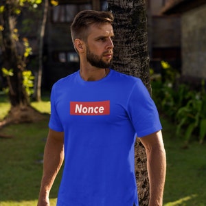 Personalised Stag Do Nonce Prank T-shirt Inspired by Designer Brand image 3