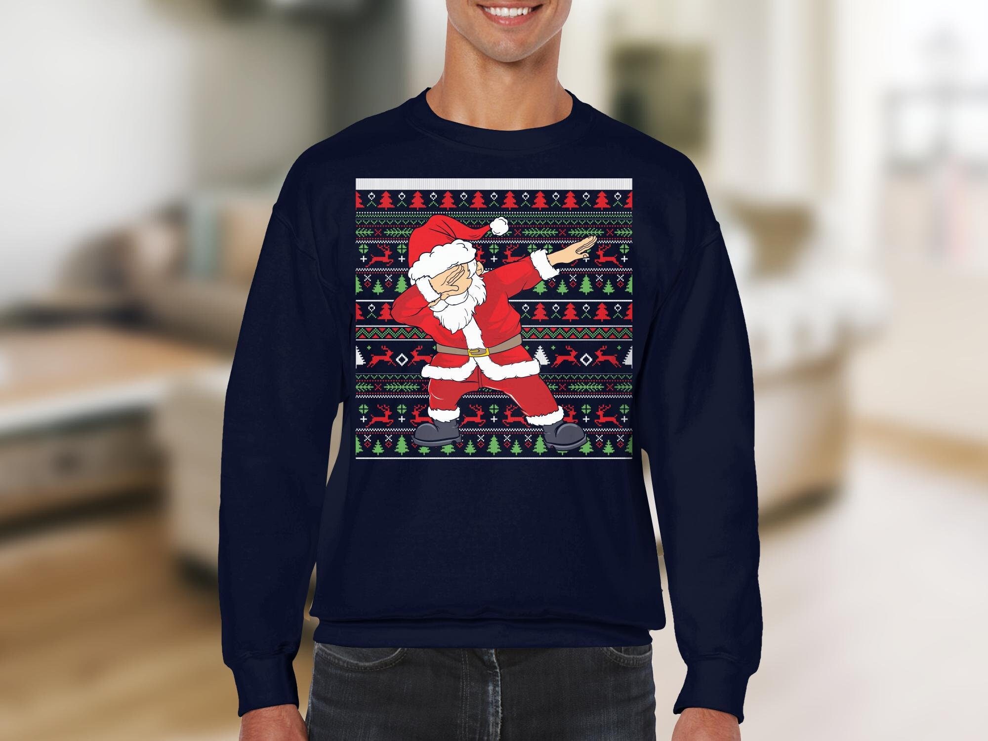 Minnesota Wild NHL Team Dabbing Santa Claus Funny Christmas Gift Ugly  Christmas Sweater
