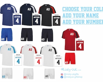 Children's Personalised Sports Kit - Football Strips - american football - footy - baseball - teamwear