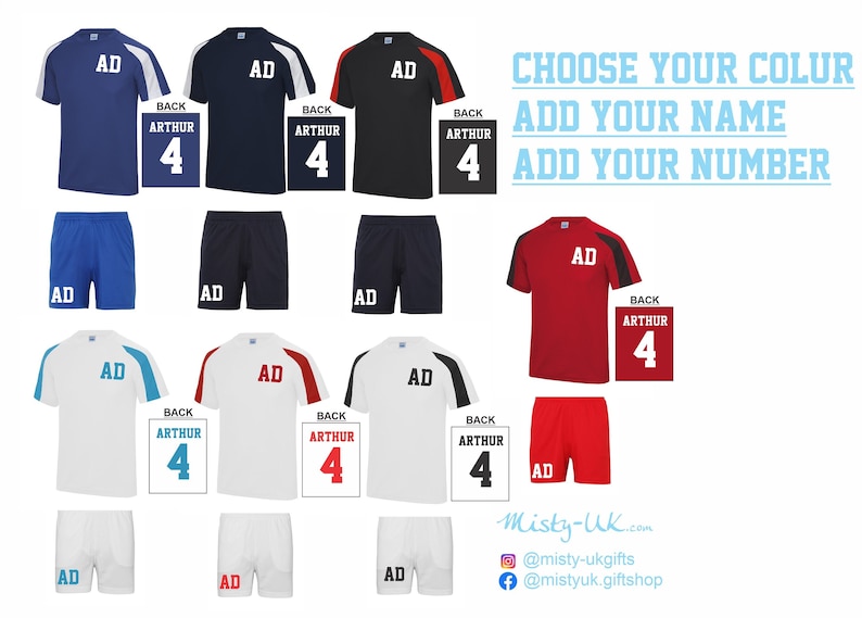 Kit deportivo personalizado para niños - Tiras de fútbol - fútbol americano - fútbol - béisbol - ropa de equipo imagen 1