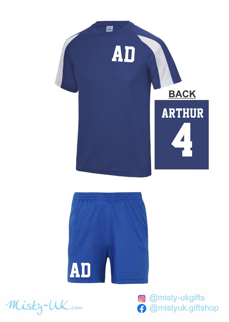 Kit deportivo personalizado para niños - Tiras de fútbol - fútbol americano - fútbol - béisbol - ropa de equipo imagen 5