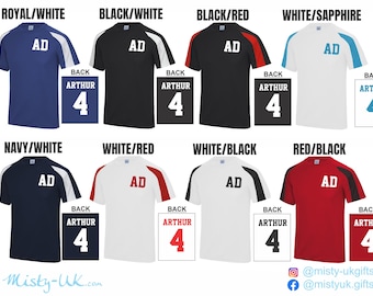 Children's Personalised Football Top - Football Strips - Footbally Kits - Football Shirts - Match Kits - Team Kits - Strips