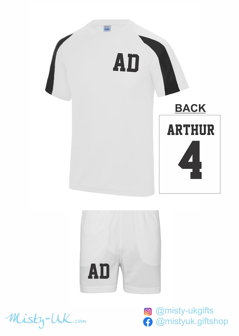 Kit deportivo personalizado para niños - Tiras de fútbol - fútbol americano - fútbol - béisbol - ropa de equipo imagen 6