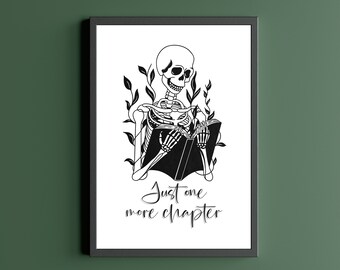 Just One More Chapter | Print for Book Lovers | BookTok | Gifts For Readers