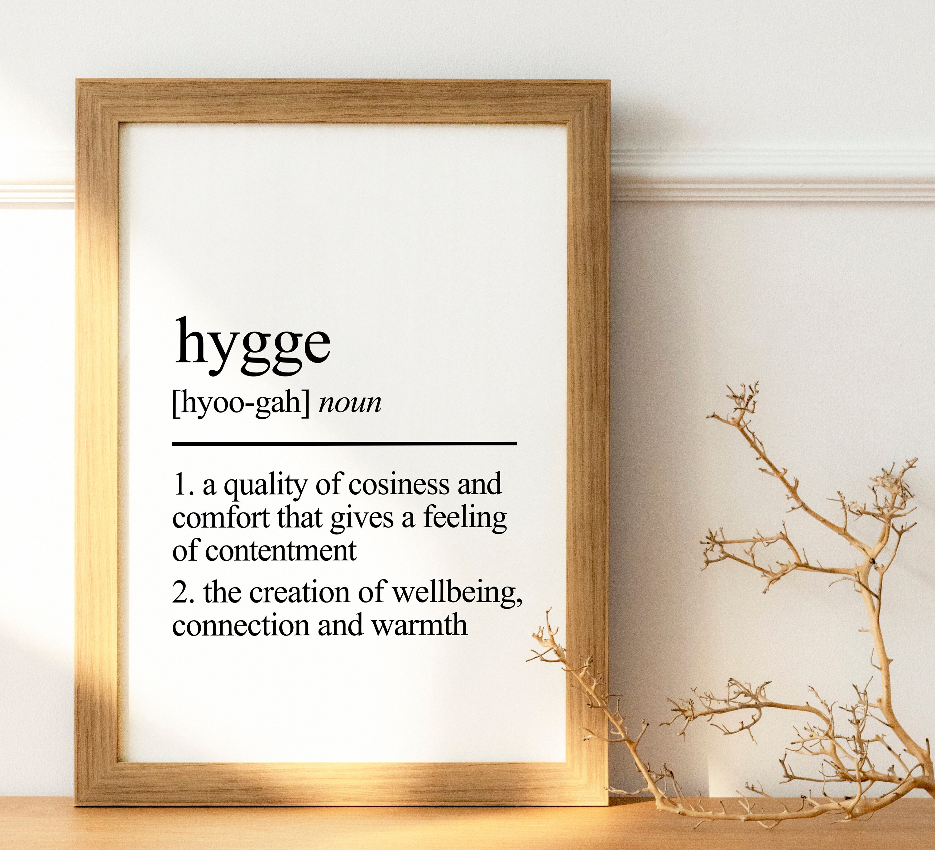 Hygge Definition Print Quote Print Noun Print Etsy UK