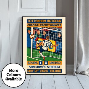 Tottenham Hotspur | Winnaars Europa League | Poster | Voetbalposter | Sporenprint | Cadeau voetbalfan | Tottenham-fanprint | Van De Ven