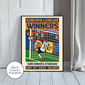 Tottenham Hotspur Europa League Champions Print: Van De Ven Goal Line Save