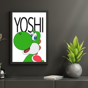 YOSHI | Mario Inspired Cartoon Print