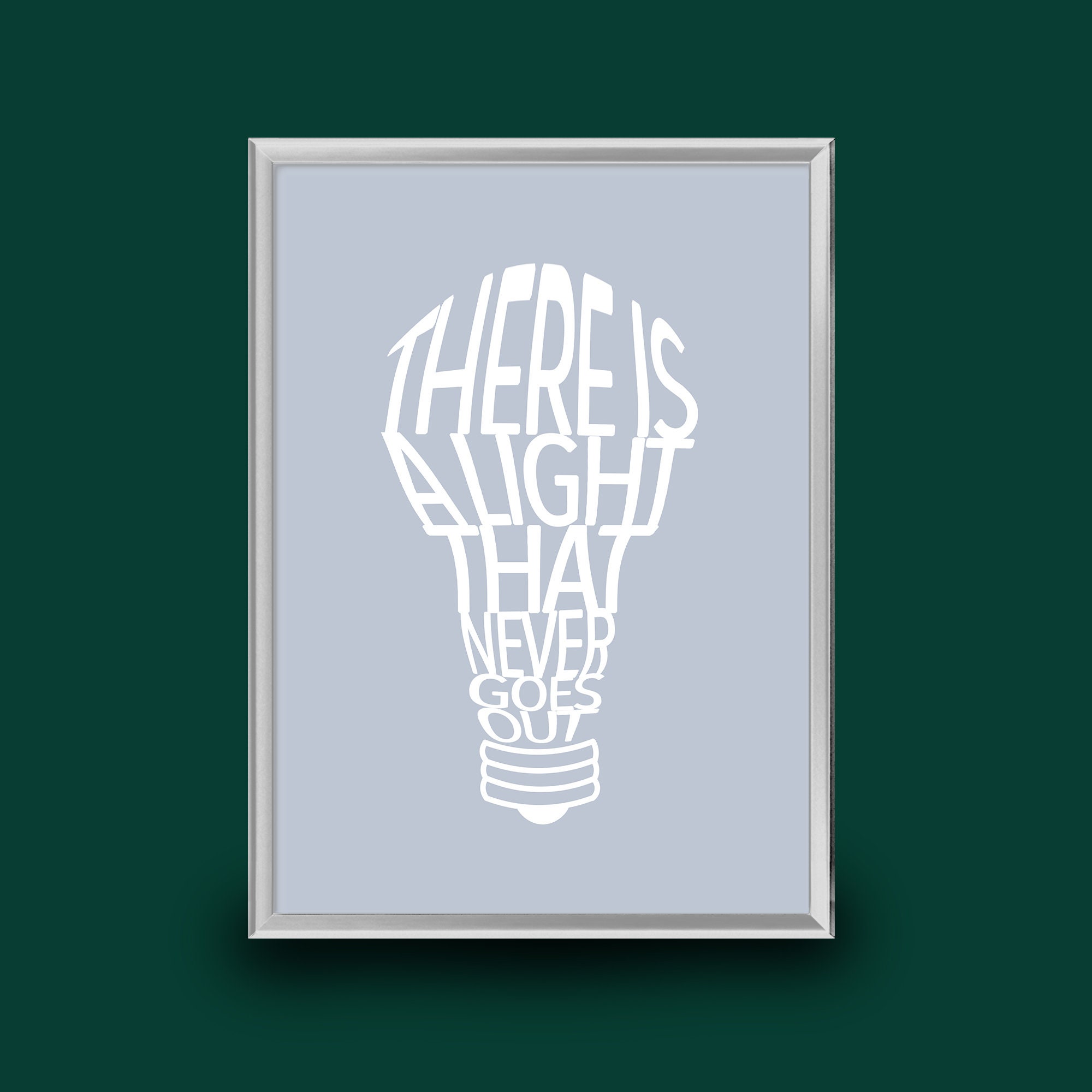 The smiths there is a light that never goes out the smiths print lyric
