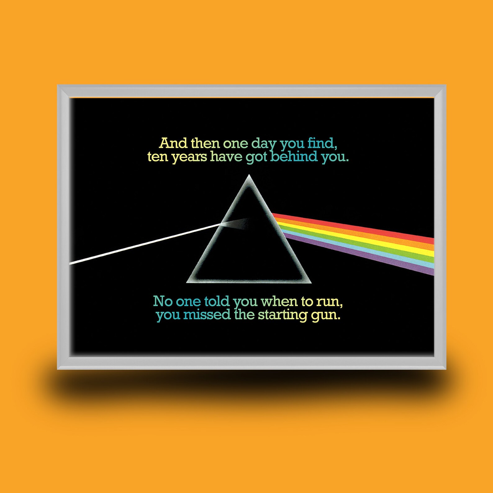 Pink Floyd Time Lyric Print | Etsy