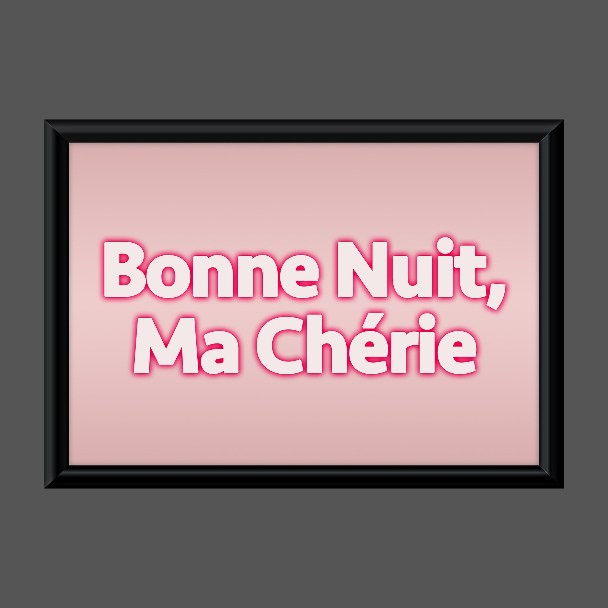 Bonne Nuit Mon Cheri Goodnight My Darling Print Etsy