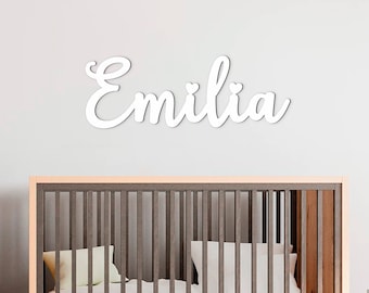 Wooden Name Sign Nursery Wall Decor  Wooden Child Sign Kids Name Sign Custom Nursery Decor Girl Wedding Sign Personalized Baby Name Sign