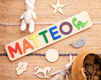 Personalized Gift, Wooden Name Puzzle, Custom Name Puzzle, Baby Shower Gift, Personalized Puzzle, First Birthday Gift, Baby Name Puzzle