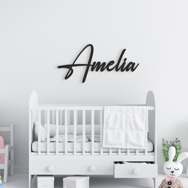 Baby Name Sign, Wooden Name Sign, Name Sign for Nursery, Personalized Home Decor, Wood Letters for Wall, Personalized Name Sign, Wall Name