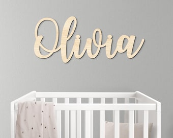 Wooden Name Sign Baby Name Sign Nursery Name Sign Custom Name Sign Wooden Letters Wood Name Sign Wall Name Sign Baby Name Cutout