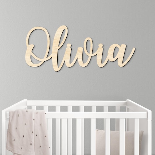 Wooden Name Sign Baby Name Sign Nursery Name Sign Custom Name Sign Wooden Letters Wood Name Sign Wall Name Sign Baby Name Cutout