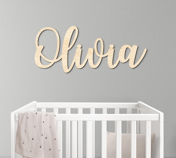 Wooden Name Sign Baby Name Sign Nursery Name Sign Custom Name Sign Wooden Letters Wood Name Sign Wall Name Sign Baby Name Cutout