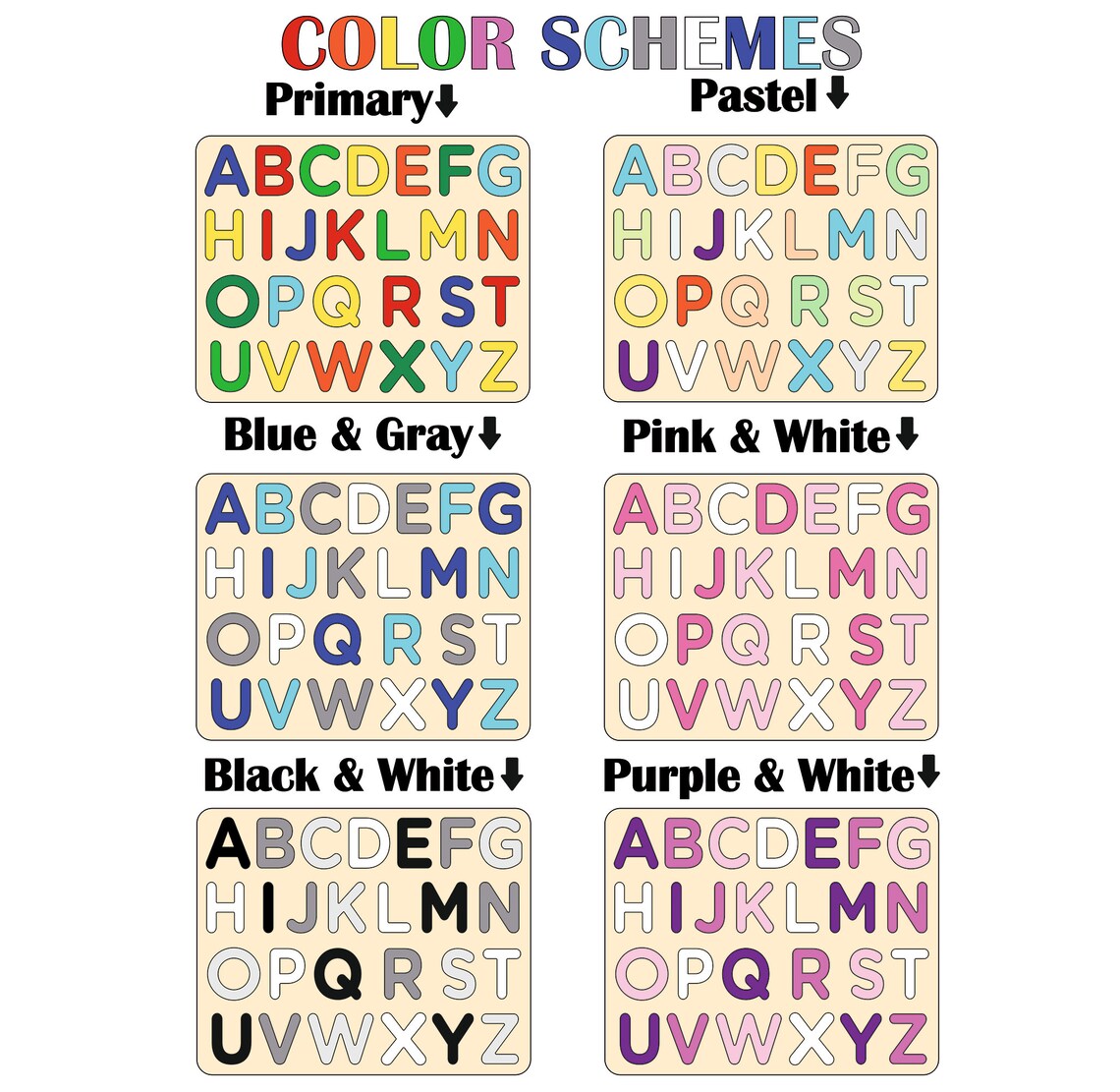Wooden Alphabet Puzzle Montessori Toy Developmental Toys - Etsy