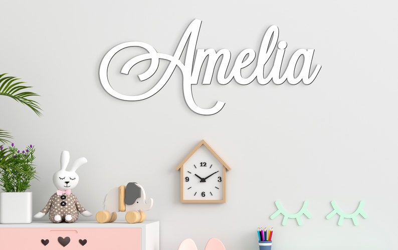 Nursery Decor Nursery Name Signs Wooden Name Sign Nursery Wall Decor Custom Name Sign Nursery Wall Art Wooden Wall Decor Baby Shower Sign image 7