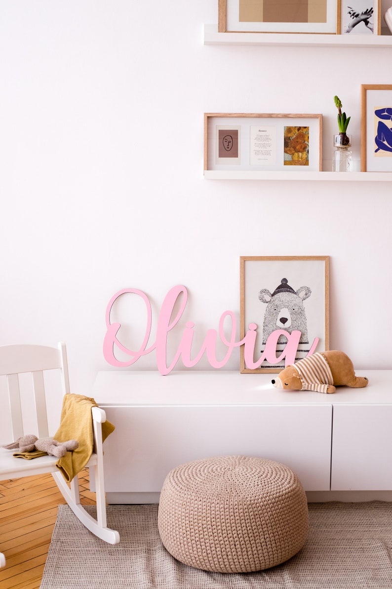 Custom Name Sign Wooden Name sign Baby Gift Nursery Decor Baby Shower 