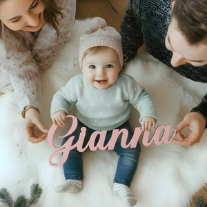 Wooden Name Sign Baby Name Sign Nursery Name Sign Custom Name Sign Wooden Letters Wood Name Sign Wall Name Sign Baby Name Cutout image 15