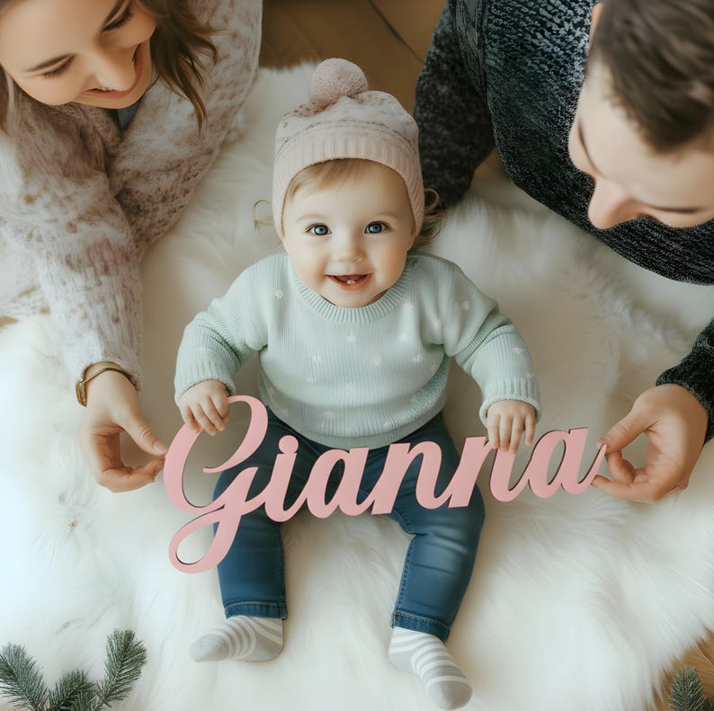 Wooden Name Sign Baby Name Sign Nursery Name Sign Custom Name Sign Wooden Letters Wood Name Sign Wall Name Sign Baby Name Cutout image 15
