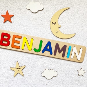 Personalized Name Puzzle, Personalized Baby, Baby Gift Boy, 1st Birthday, Personalized Gifts For Kids Name Puzzle Toddler Custom Name Puzzle