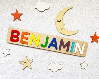 Personalized Name Puzzle, Personalized Baby, Baby Gift Boy, 1st Birthday, Personalized Gifts For Kids Name Puzzle Toddler Custom Name Puzzle