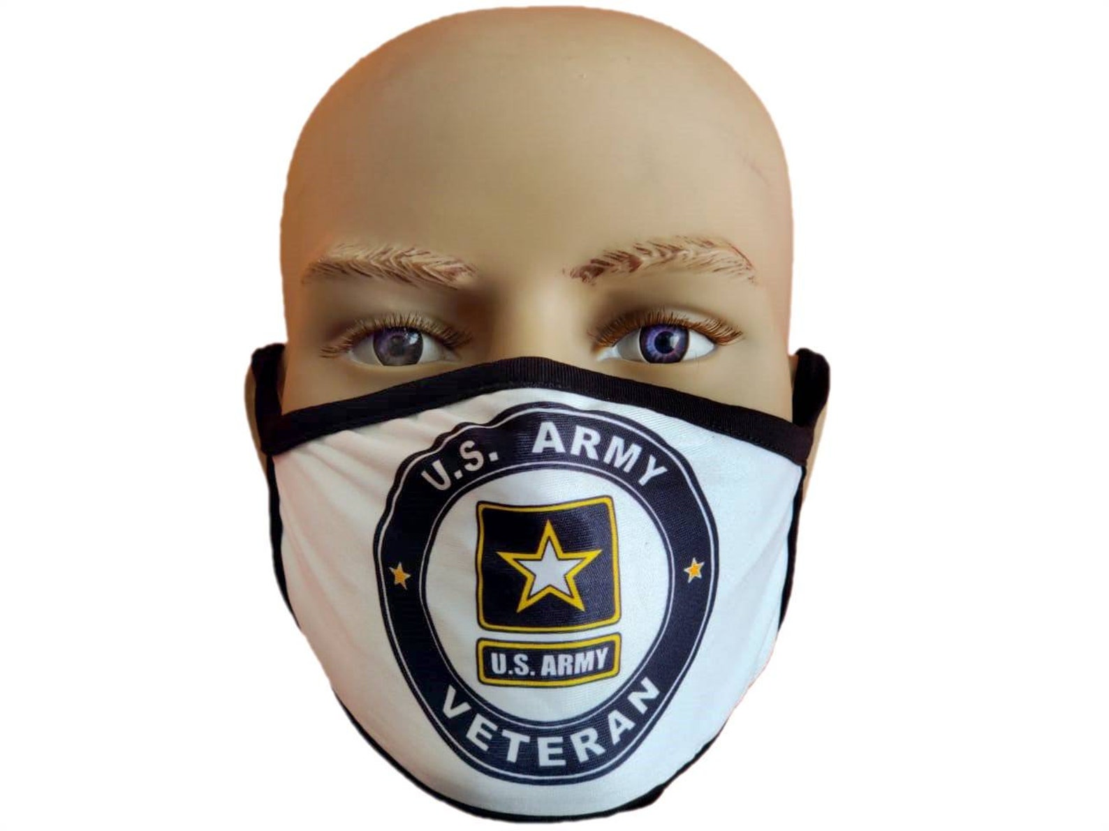 U.S Army Veteran Face Mask 3 layered Washable reusable Etsy