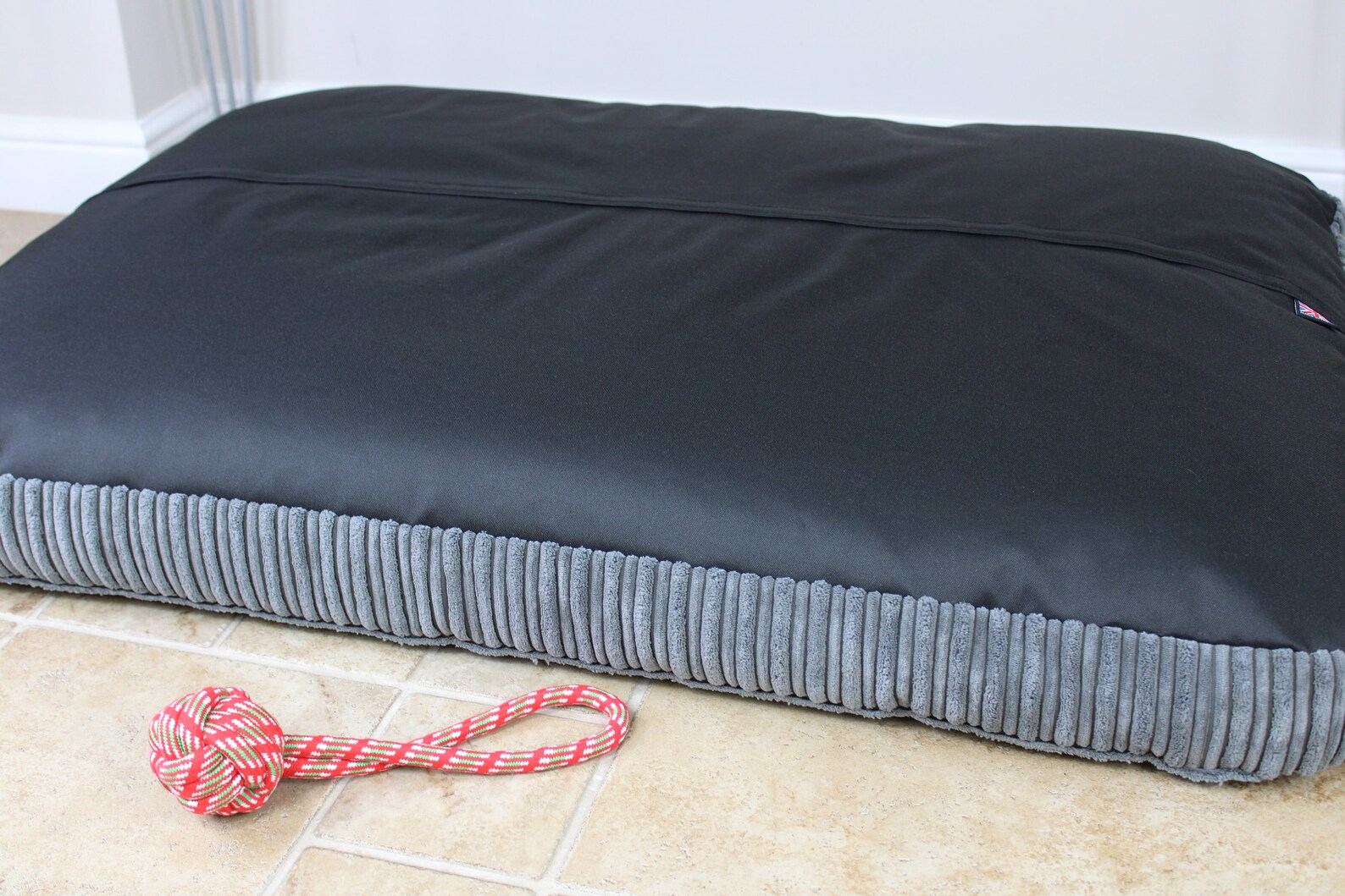 Extra Large Bean Bag Dog Bed Luxury Grey Jumbo Cord Dog Bed Etsy France