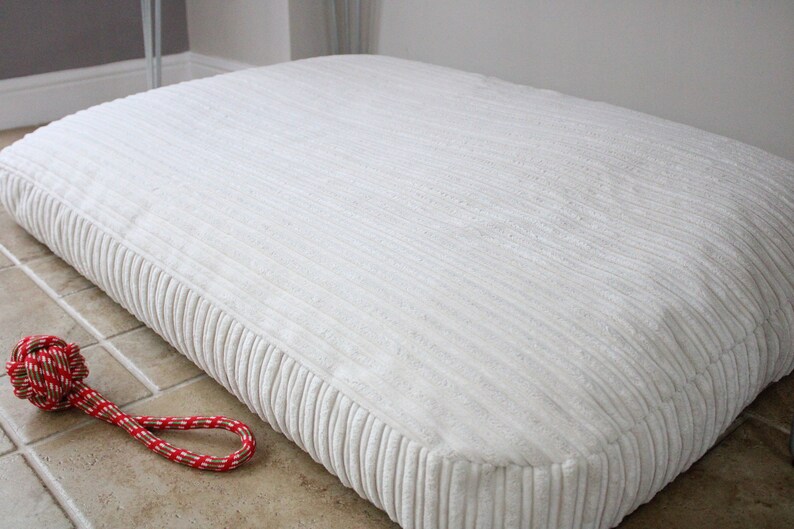 Extra Large Bean Bag Dog Bed Luxury Cream Jumbo Cord Dog Bed Etsy UK