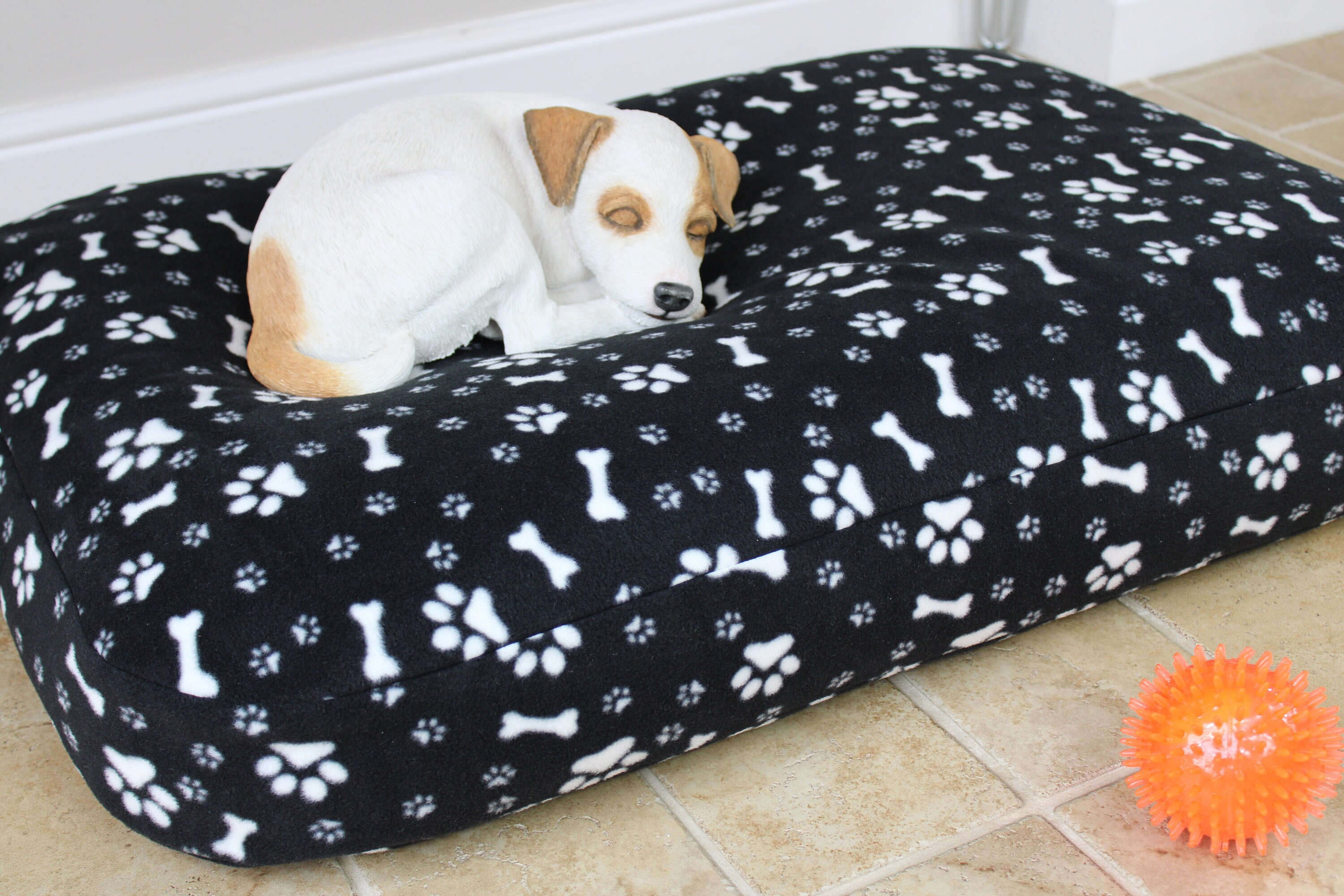 Luxury Bean Bag Dog Bed Dog Crate Mattress Bed Mediumlarge Etsy UK