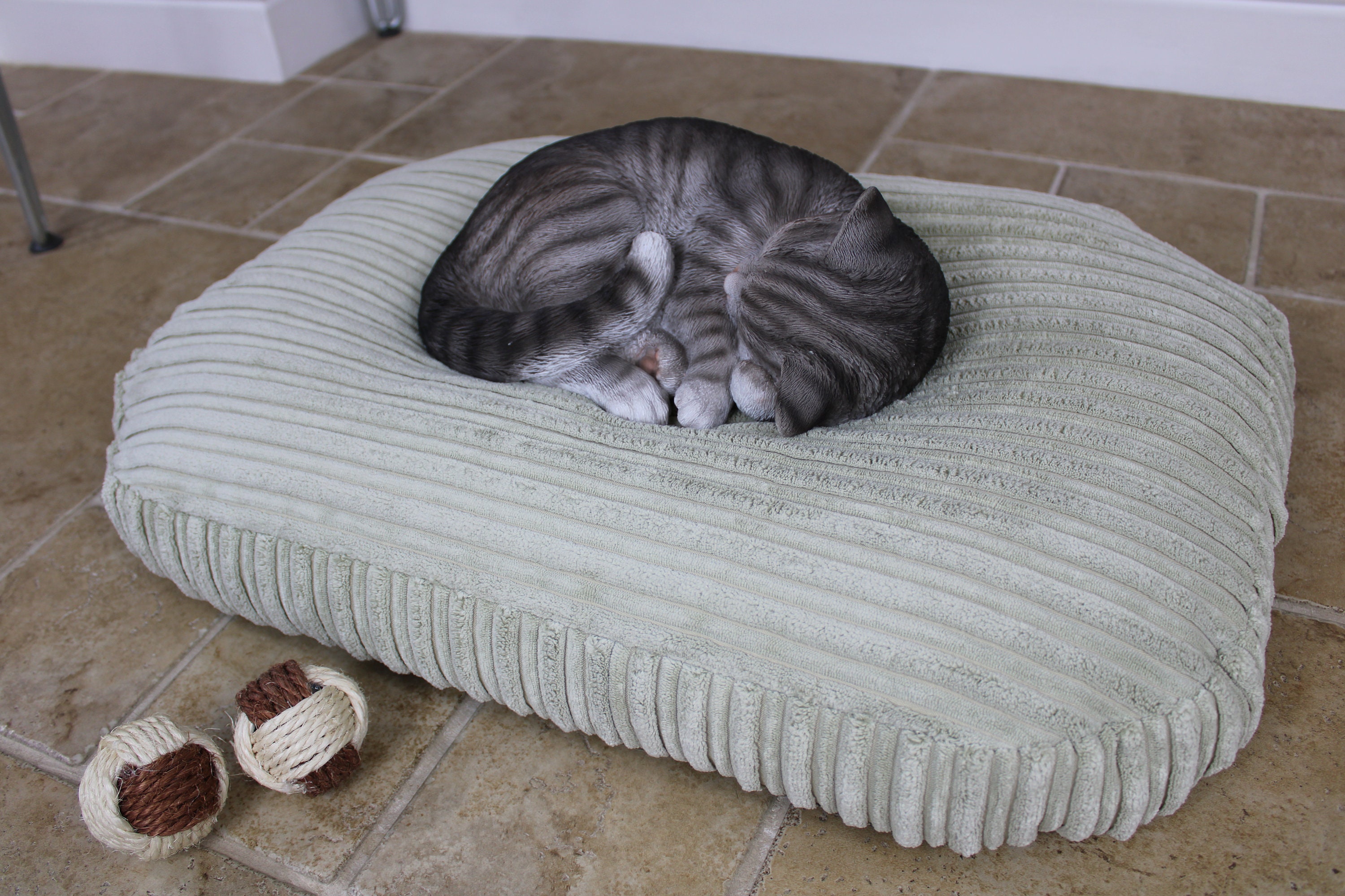 Luxury Bean Bag Cat Bed Cushion Pillow Small Dog Bed Calming Etsy UK