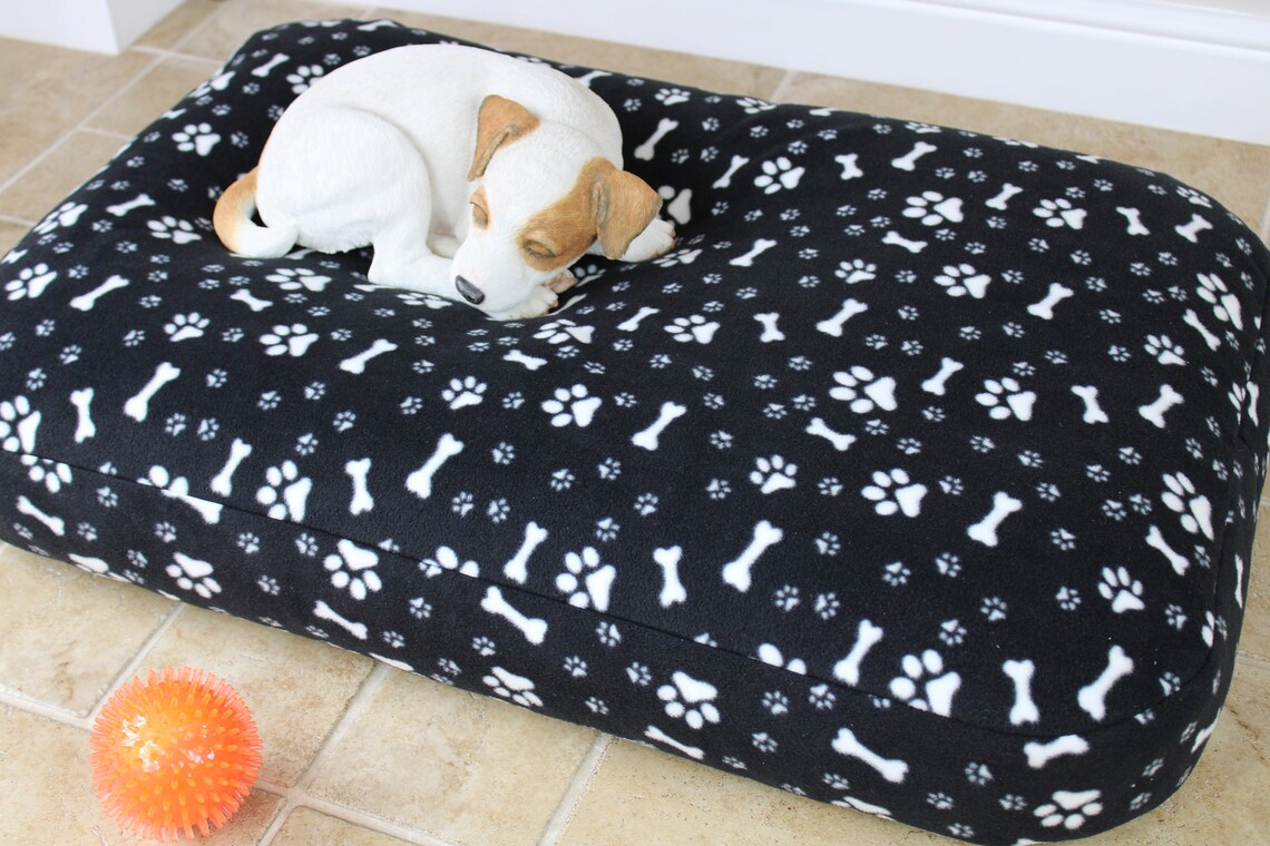 Luxury Bean Bag Dog Bed Dog Crate Mattress Bed MediumLarge Etsy