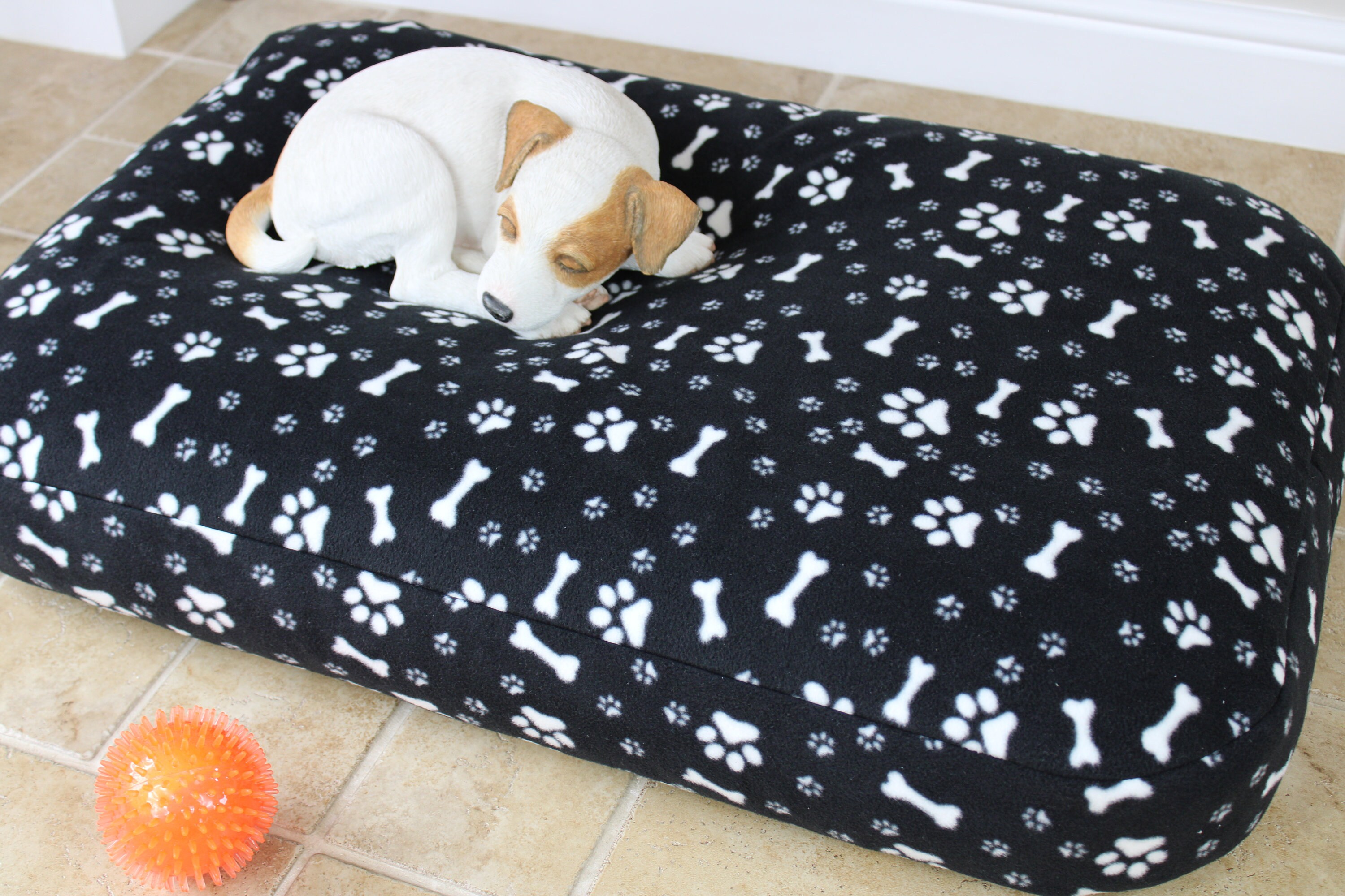 Luxury Bean Bag Dog Bed Dog Crate Mattress Bed Mediumlarge Etsy UK